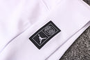 KIT MOLETOM - PARIS SAINT GERMAIN (PSG) -  BRANCO E PRETO JORDAN