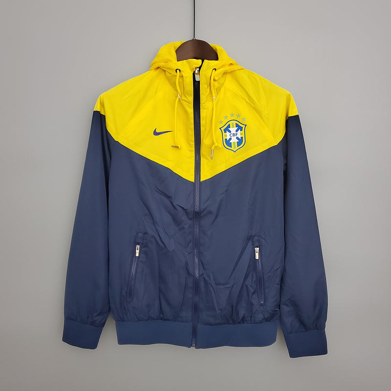 CORTA VENTO - BRASIL - AZUL E AMARELO