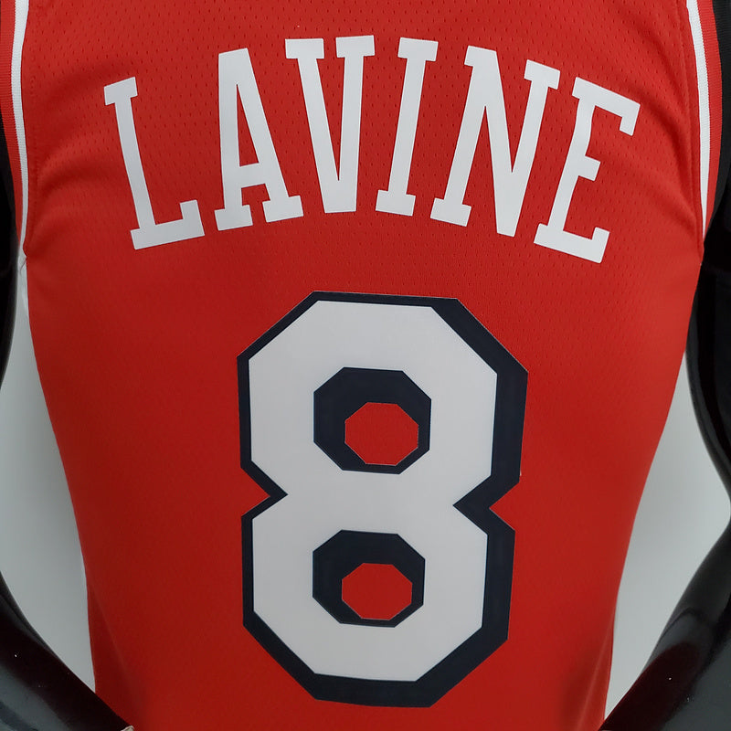 CAMISA CHICAGO BULLS - VERMELHA COM NIKE BRILHANTE - CITY EDITION 75TH ANNIVERSARY - 2022