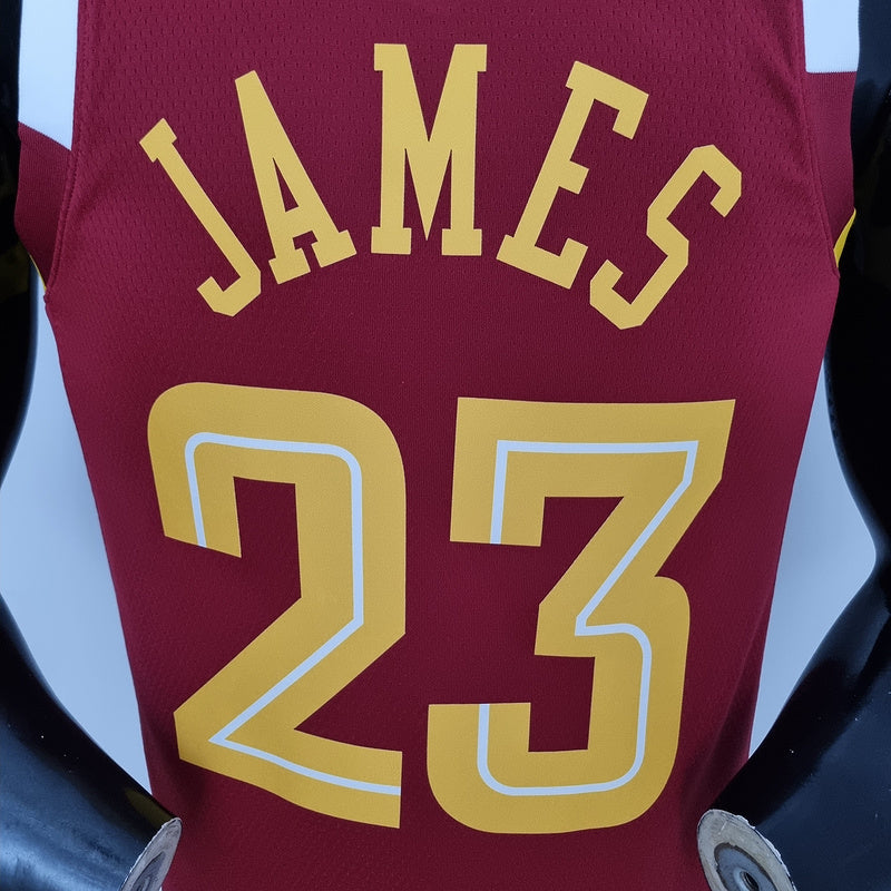 CAMISA CLEVELAND CAVALIERS - CITY EDITION 75TH ANNIVERSARY - NIKE BRILHANTE - VERMELHA - 2021/ 2022