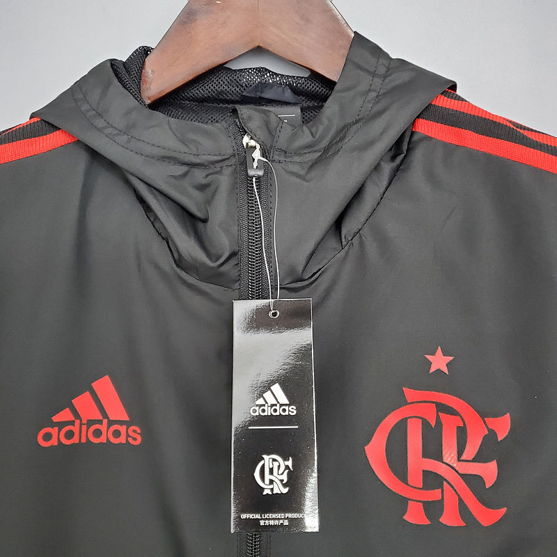 CORTA VENTO - FLAMENGO - PRETO E VERMELHO
