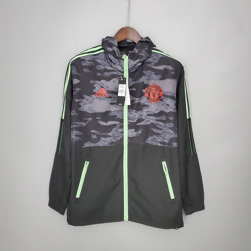 CORTA VENTO - MANCHESTER UNITED - PRETO E CINZA