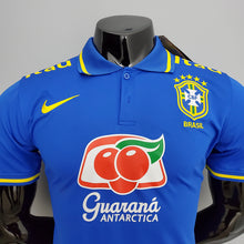 Carregar imagem no visualizador da galeria, CAMISA BRASIL - AZUL - PÓLO - TORCEDOR - 21/22
