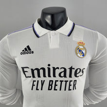 Carregar imagem no visualizador da galeria, CAMISA REAL MADRID - MANGA LONGA -  CASA/ HOME - JOGADOR 22/23
