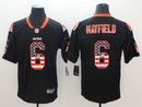 CAMISA CLEVELAND BROWNS - NFL - PRETO, AZUL, VERMELHO E BRANCO
