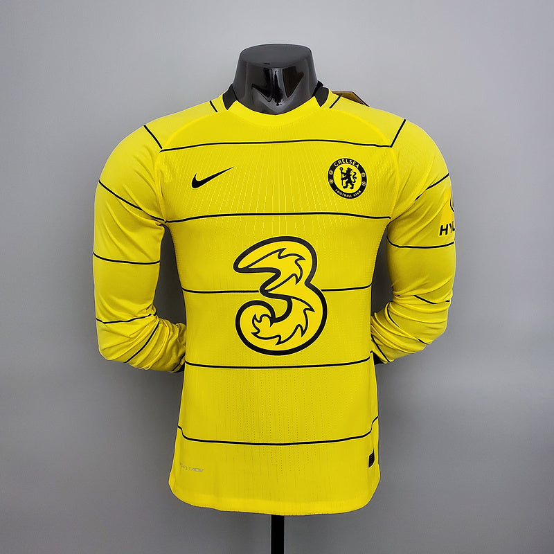 CAMISA CHELSEA - MANGA LONGA -  FORA/ AWAY - JOGADOR 21/22