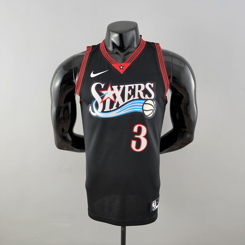 CAMISA PHILADELPHIA 76ERS - PRETA - RETRÔ