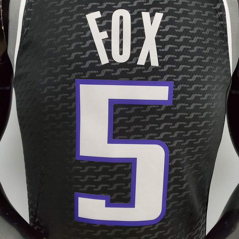 CAMISA SACRAMENTO KINGS - PRETA COM JORDAN BRILHANTE - 75TH ANNIVERSARY - 2021/ 2022