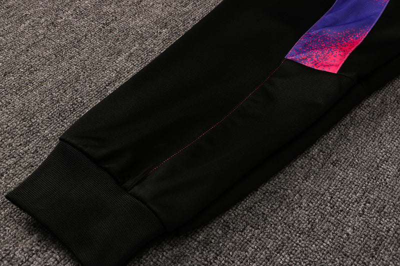 KIT MOLETOM - PARIS SAINT GERMAIN (PSG) - BRANCO, ROXO E ROSA
