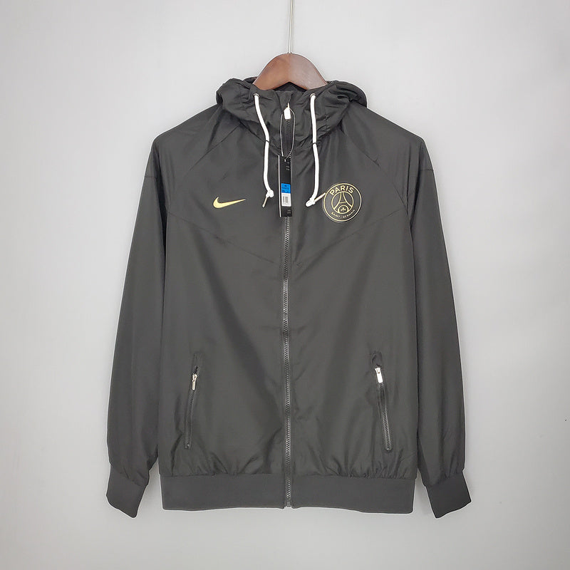 CORTA VENTO - PARIS SAINT GERMAIN (PSG) - PRETO E DOURADO