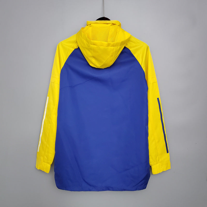 CORTA VENTO - BOCA JUNIORS - AMARELO E AZUL