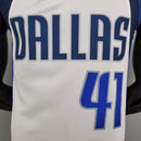 CAMISA DALLAS MAVERICKS - BRANCA COM NIKE BRILHANTE - ICON EDITION 75TH ANNIVERSARY - 2021/ 2022
