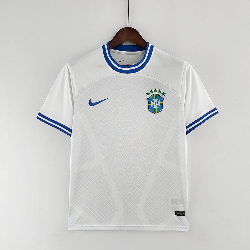 CAMISA BRASIL - CONCEITO BRANCA E AZUL - TORCEDOR - 22/ 23