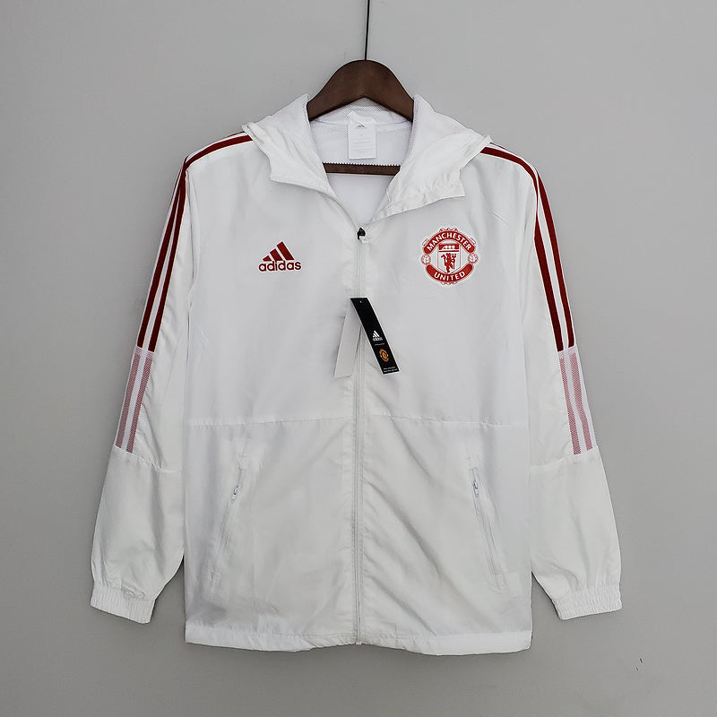 CORTA VENTO - MANCHESTER UNITED - BRANCO COM VERMELHO - 2022