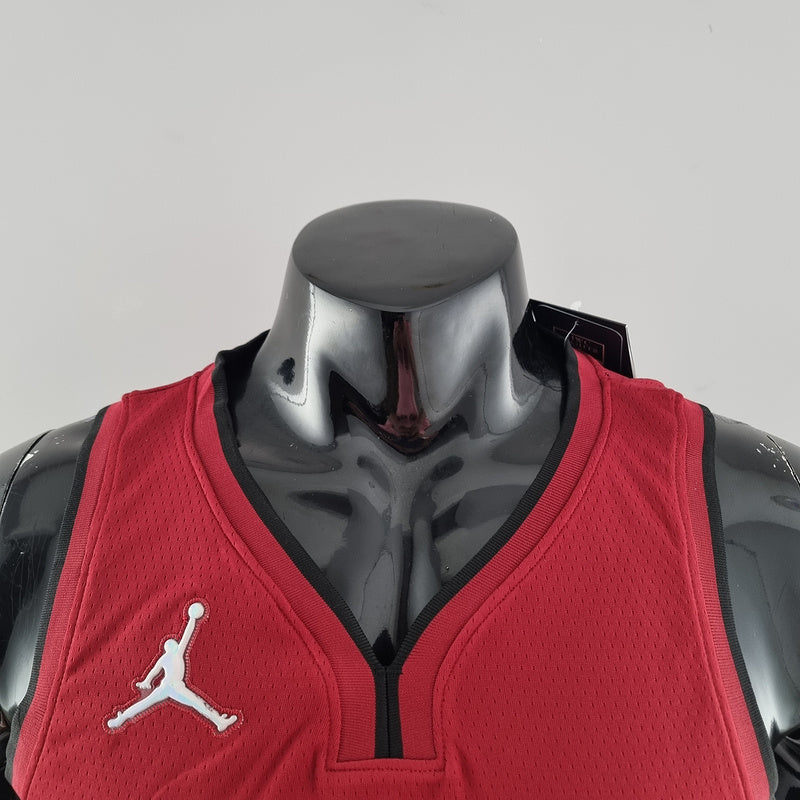 CAMISA MIAMI HEAT - ICON EDITION 75TH ANNIVERSARY - NIKE BRILHANTE - VERMELHA - 2021/ 2022