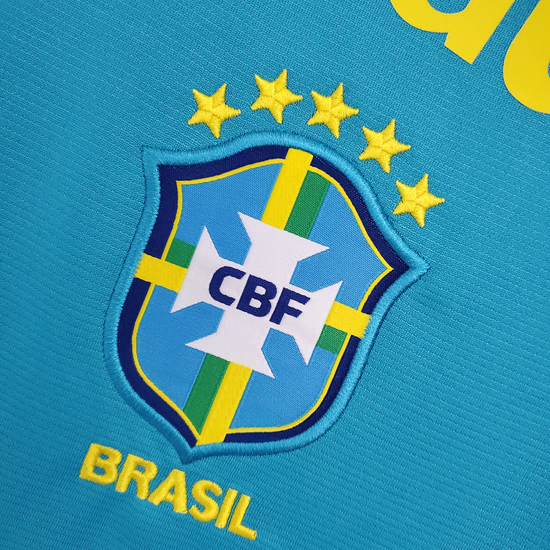 CAMISA BRASIL - TREINO - AZUL - TORCEDOR - 21/22