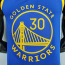 CAMISA GOLDEN STATE WARRIORS - QUBRA DE RECORDE STEPHEN CURRY 2974 VEZES DE 3 - AZUL COM NIKE BRILHANTE - ICON EDITION 75TH ANNIVERSARY - 2021/ 2022