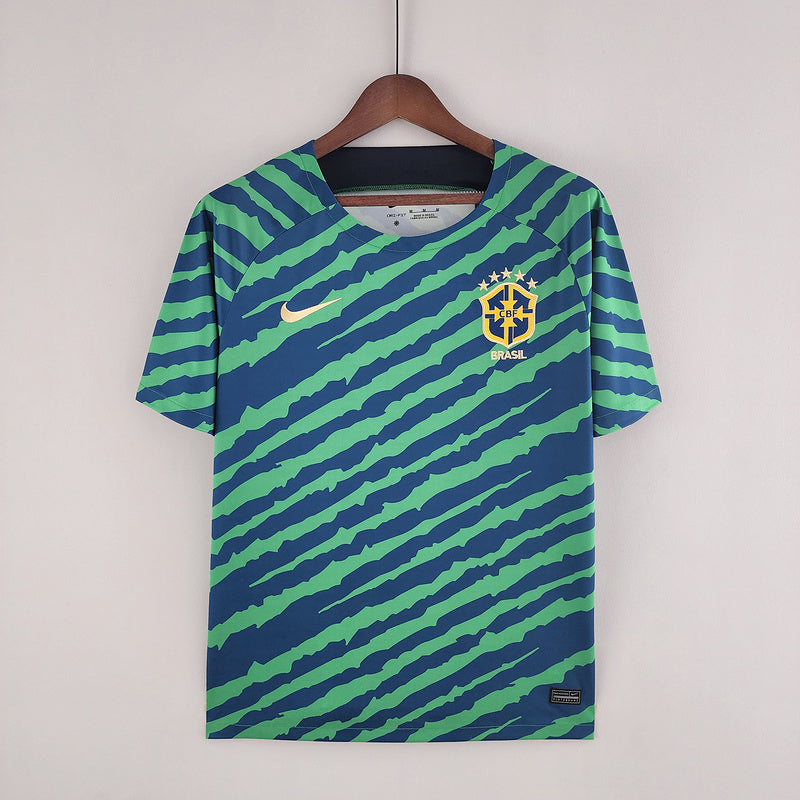 CAMISA BRASIL - CONCEITO VERDE E AZUL - TORCEDOR - 22/ 23