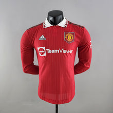 Carregar imagem no visualizador da galeria, CAMISA MANCHESTER UNITED - MANGA LONGA -  CASA/ HOME - JOGADOR 22/23
