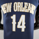 CAMISA NEW ORLEANS PELICANS - AZUL COM NIKE BRILHANTE - ICON EDITION 75TH ANNIVERSARY - 2021/ 2022