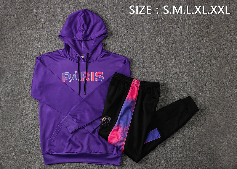 KIT MOLETOM - PARIS SAINT GERMAIN (PSG) - ROXO, ROSA E PRETO