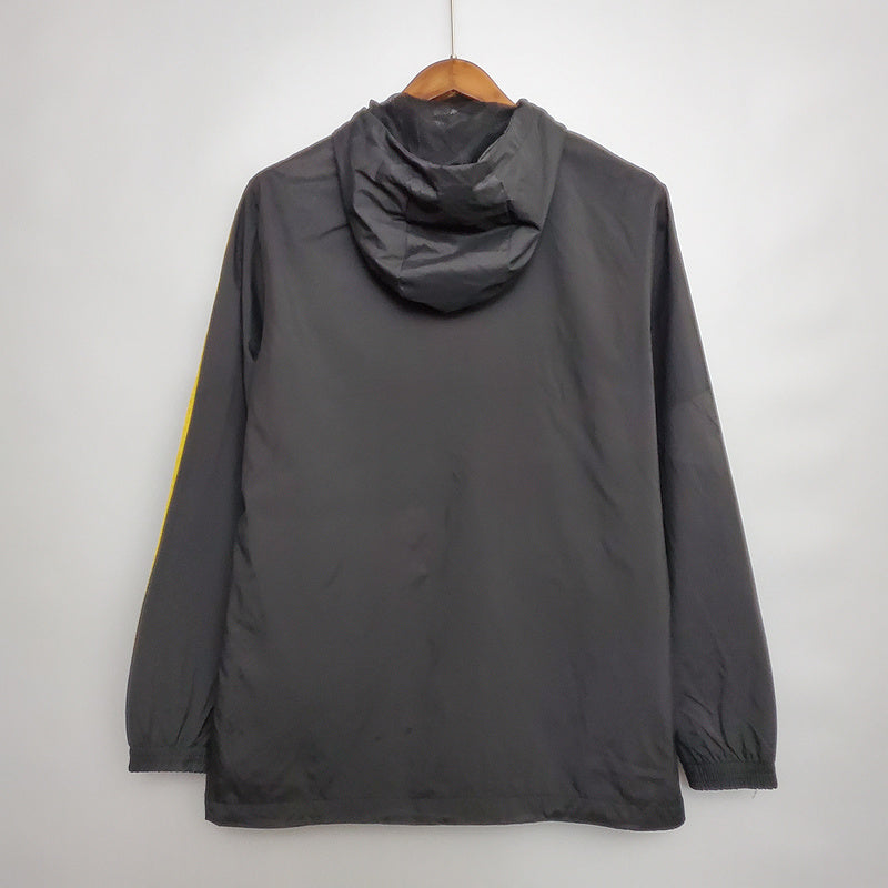 CORTA VENTO - JUVENTUS - PRETO, BRANCO E AMARELO