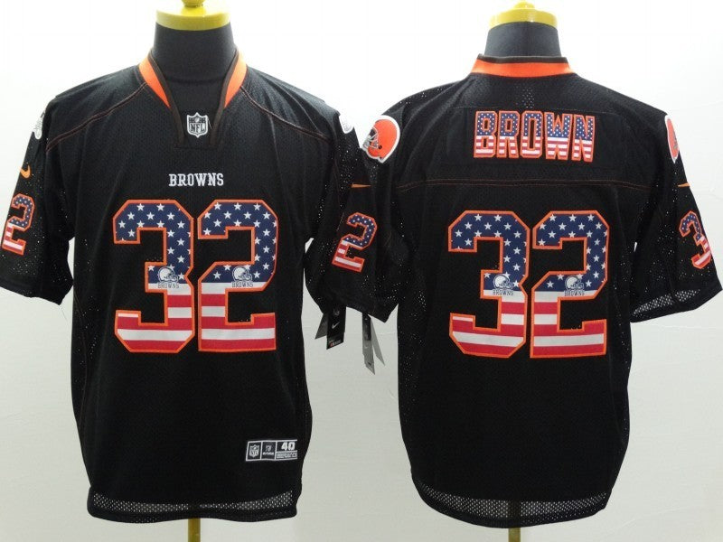 CAMISA CLEVELAND BROWNS - NFL - PRETO, AZUL, VERMELHO E BRANCO