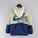 CORTA VENTO - STREETWEAR - SWOOSH - BRANCO E AZUL - 2022