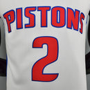 CAMISA DETROIT PISTONS - BRANCA COM NIKE BRILHANTE - ICON EDITION 75TH ANNIVERSARY - 2021/ 2022
