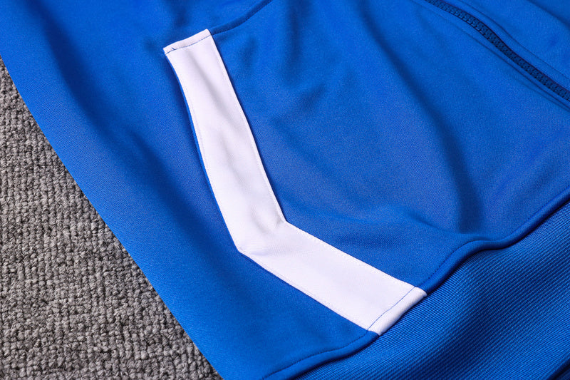 KIT PASSEIO COM CAPUZ - PARIS SAINT GERMAIN (PSG) - AZUL, VERMELHO E BRANCO