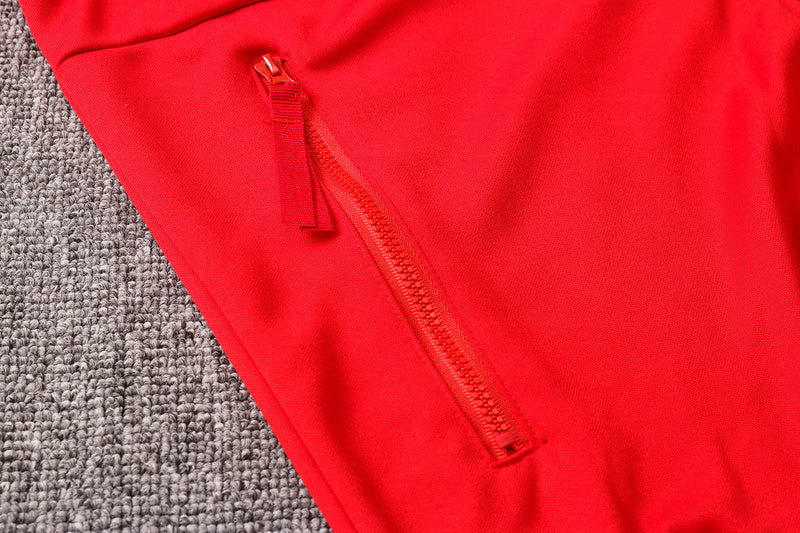 KIT PASSEIO COM CAPUZ - MANCHESTER UNITED - AZUL ESCURO BÁSICO