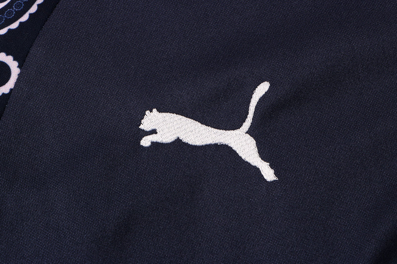 KIT PASSEIO COM CAPUZ - MANCHESTER CITY - AZUL ESCURO