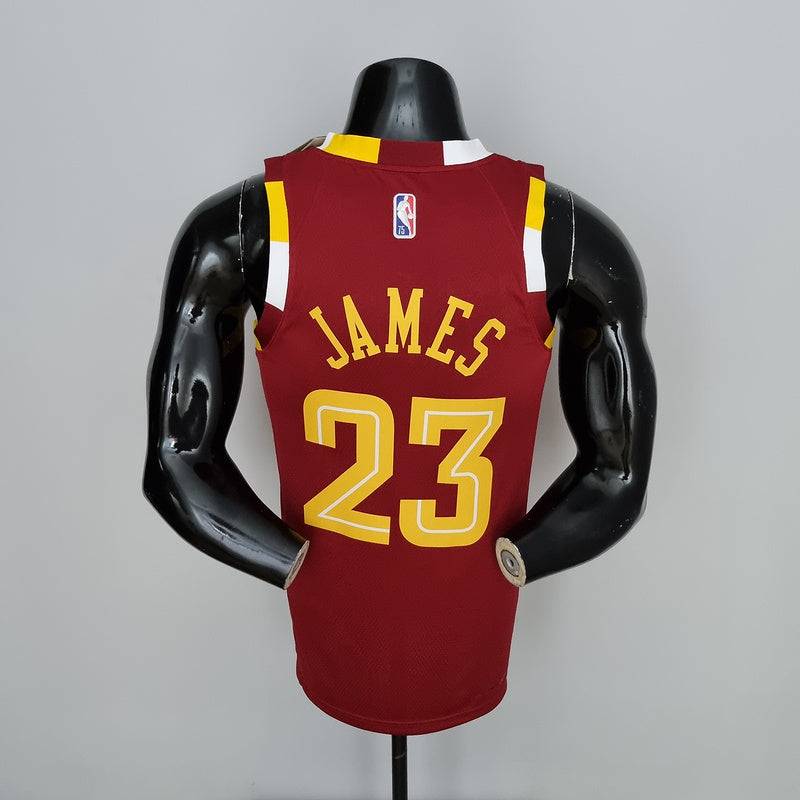 CAMISA CLEVELAND CAVALIERS - CITY EDITION 75TH ANNIVERSARY - NIKE BRILHANTE - VERMELHA - 2021/ 2022