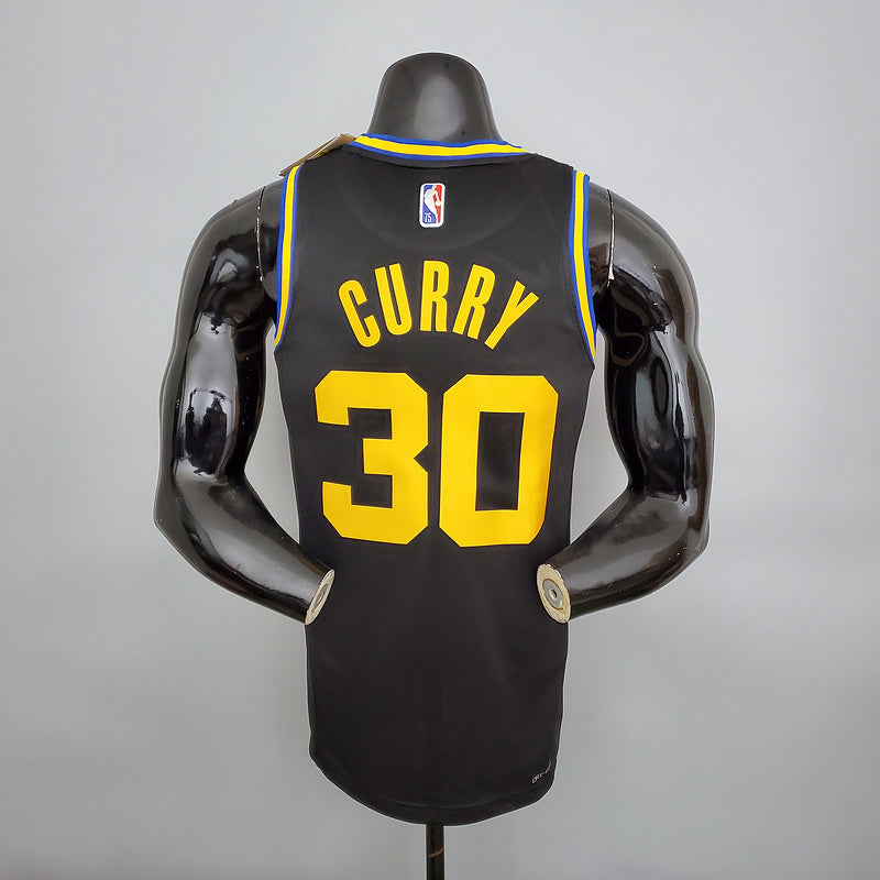 CAMISA GOLDEN STATE WARRIORS - PRETA COM NIKE BRILHANTE - CITY EDITION 75TH ANNIVERSARY - 2021/ 2022