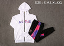 KIT PASSEIO COM CAPUZ - PARIS SAINT GERMAIN (PSG) - BRANCO, ROXO E ROSA