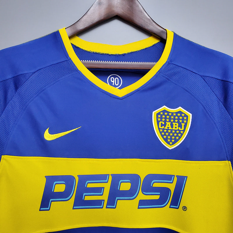 MANGA LONGA BOCA JUNIORS - RETRÔ - TORCEDOR - 2003
