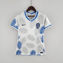 Carregar imagem no visualizador da galeria, CAMISA BRASIL - CONCEITO - BRANCA COM AZUL - FEMININO - 22/ 23
