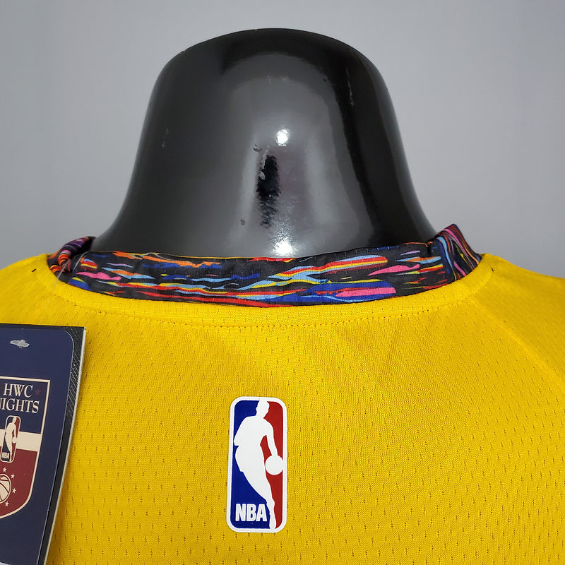 CAMISA BROOKLYN NETS - EDIÇÃO COMEMORATIVA AMARELO 2021 -