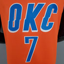 CAMISA OKLAHOMA CITY THUNDER - TEMPORADA 21/22 - LARANJA LISTRADA