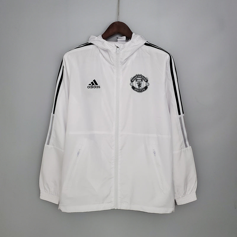 CORTA VENTO - MANCHESTER UNITED - BRANCO E PRETO