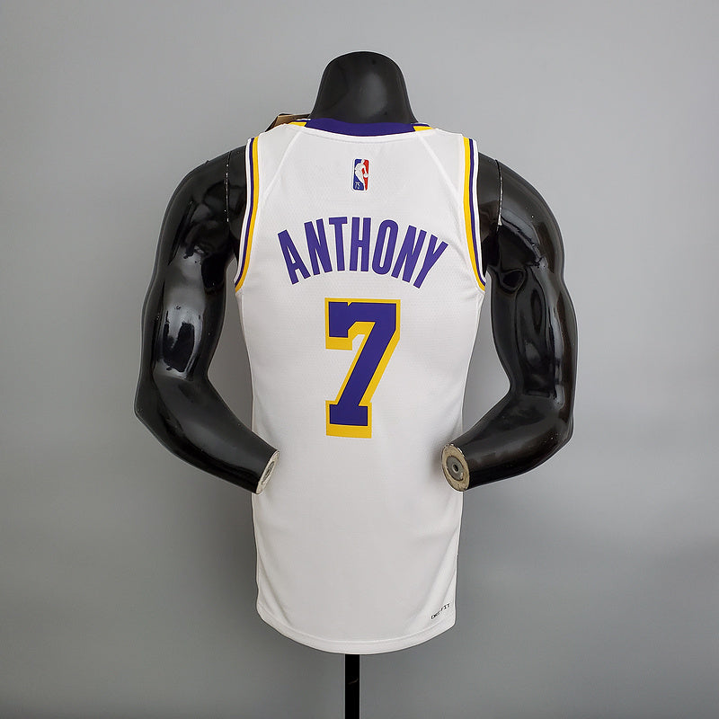 CAMISA LAKERS - BRANCA COM NIKE BRILHANTE - 75TH ANNIVERSARY - ICON EDITION - 2021/ 2022