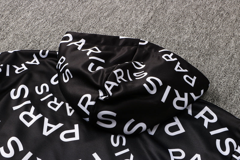 KIT MOLETOM - PARIS SAINT GERMAIN (PSG) - PRETO PARIS