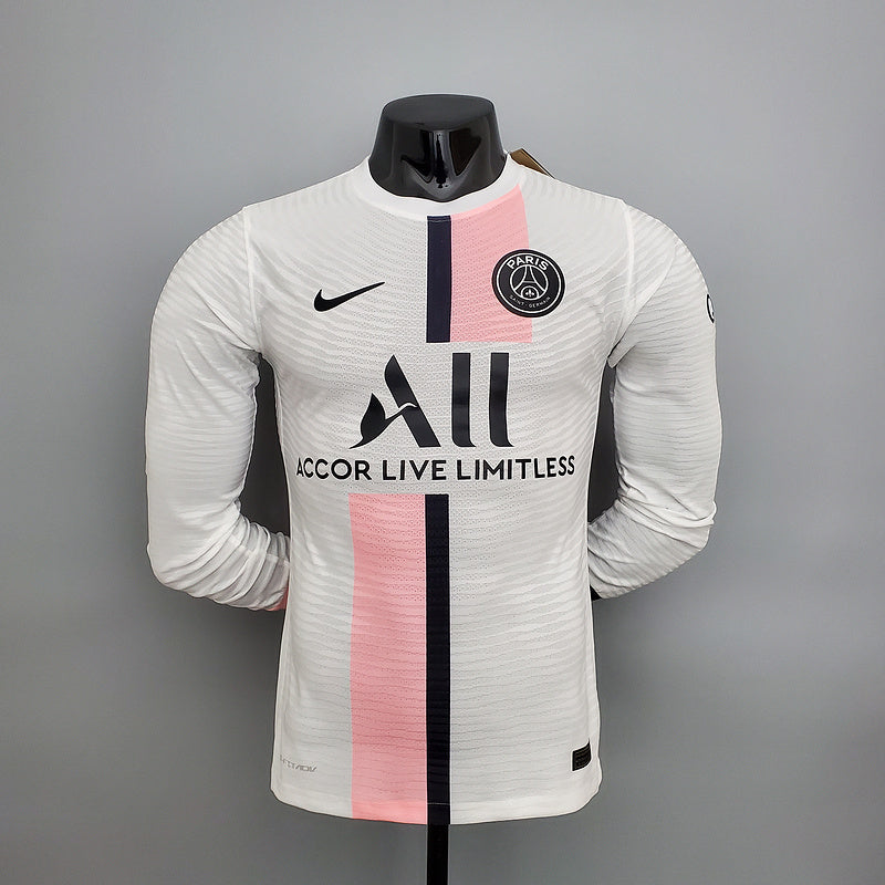 CAMISA PARIS SAINT GERMAIN (PSG) - MANGA LONGA -  FORA/ AWAY - JOGADOR 21/22