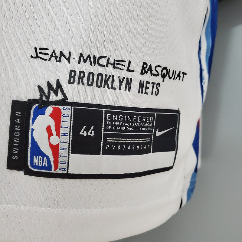 CAMISA BROOKLYN NETS - BRANCA EDIÇÃO GRAFITE -2021/ 2022