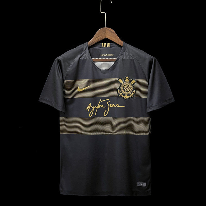 CAMISA CORINTHIANS - RETRÔ - TORCEDOR - HOMENAGEM AYRTON SENNA - 2018/19