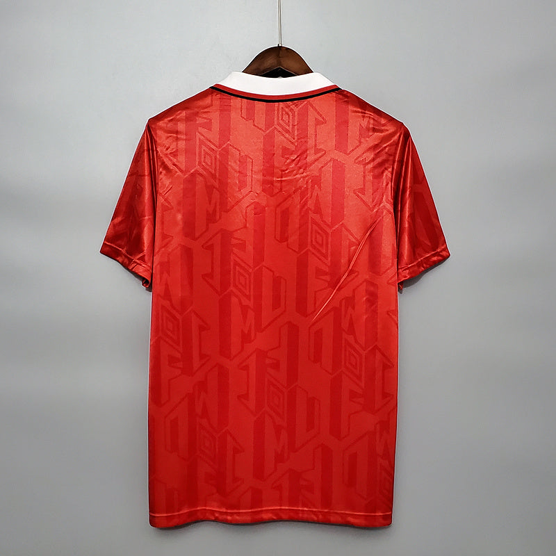 CAMISA MANCHESTER UNITED - RETRÔ - TORCEDOR - 1992