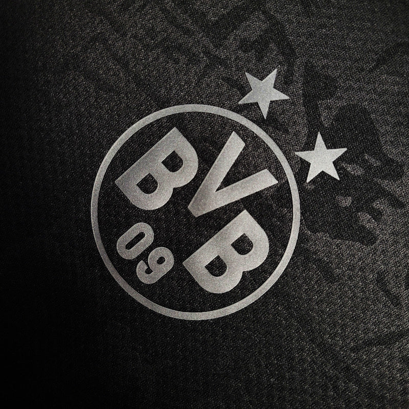 CAMISA BORUSSIA DORTMUND - CONCEITO - PRETA - TORCEDOR - 22/23