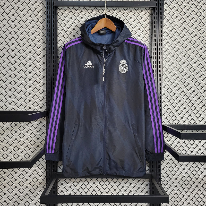 CORTA VENTO - REAL MADRID - PRETO E ROXO