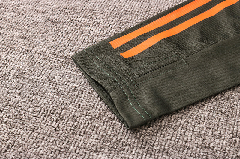 KIT PRÉ JOGO - MANCHESTER UNITED - CINZA, LARANJA E BRANCO
