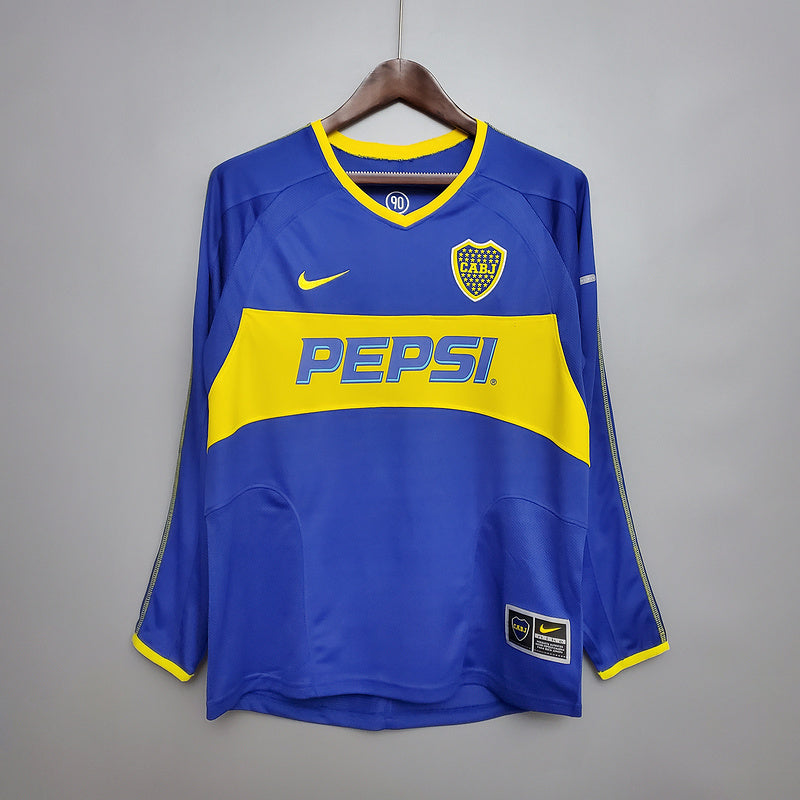 MANGA LONGA BOCA JUNIORS - RETRÔ - TORCEDOR - 2003